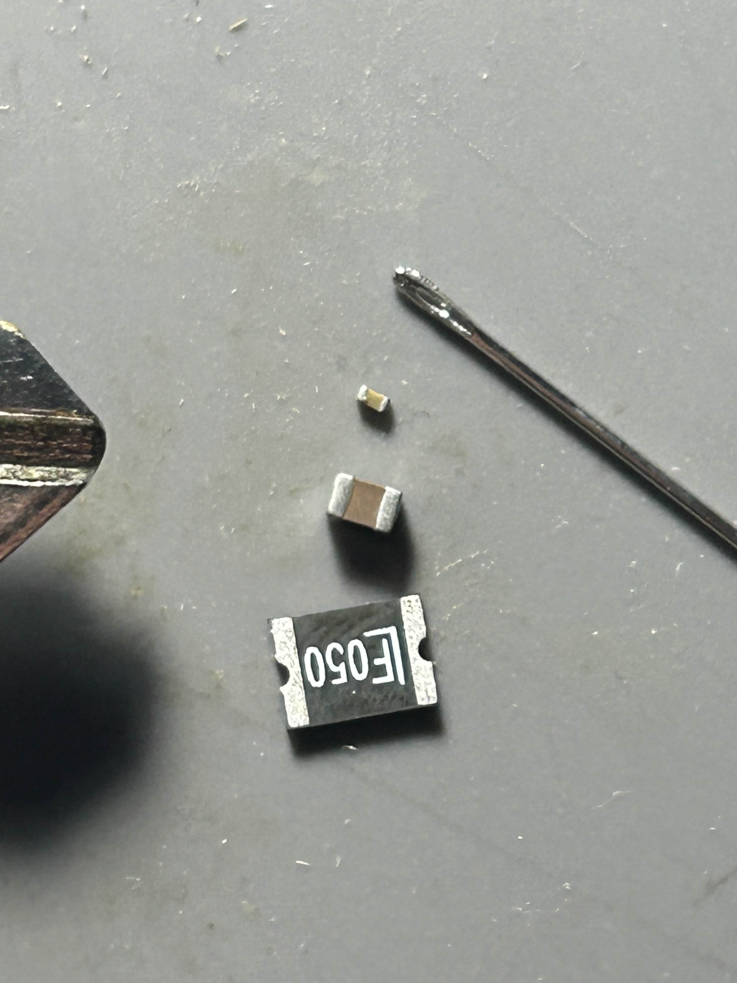 Example of component sizes